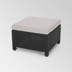 Waverly 5pc Faux Wicker Chat Set Dark Gray/Gray - Christopher Knight Home -Outdoor Furniture Store GUEST 4999427d 5683 42b7 ad73 ce602ec7e989