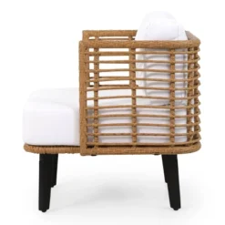 Nic Outdoor Wicker Club Chair With Cushion - Light Brown/White - Christopher Knight Home 12 Nic Outdoor Wicker Club Chair With Cushion - Light Brown/White - Christopher Knight Home -Outdoor Furniture Store GUEST 4a9afa43 b51a 472c ac08 1865ee4cafa1