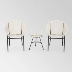 Nusa 3pc Faux Rattan Chat Set - Christopher Knight Home 15 Nusa 3pc Faux Rattan Chat Set - Christopher Knight Home -Outdoor Furniture Store GUEST 4bfc06a5 1dee 42c5 8795 39987940c0f3