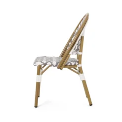 Louna 2pk Outdoor French Bistro Chairs With Bamboo Finish - Gray/White - Christopher Knight Home 14 Louna 2pk Outdoor French Bistro Chairs With Bamboo Finish - Gray/White - Christopher Knight Home -Outdoor Furniture Store GUEST 4d8c32e2 f16d 4cae 9cd5 f32eafd555fb