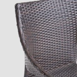 Espanola 9pc Wood And Wicker Dining Set Dark Brown/Multibrown - Christopher Knight Home -Outdoor Furniture Store GUEST 4da9b38a 7685 456b a8b3 b7426de439b7