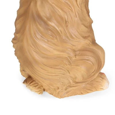 23.75" Concrete Corneu Outdoor Rabbit Garden Statue - White And Brown - Christopher Knight Home 9 23.75" Concrete Corneu Outdoor Rabbit Garden Statue - White And Brown - Christopher Knight Home - Image 7