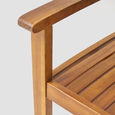 Huckleberry 7pc Acacia Wood And Iron Planter Dining Set 5 Huckleberry 7pc Acacia Wood And Iron Planter Dining Set - Image 3