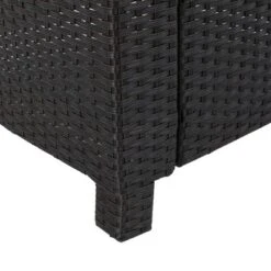 Puerta 5pc All-Weather Wicker Patio Club Chairs With Firepit Brown/Gray - Christopher Knight Home -Outdoor Furniture Store GUEST 503231c9 4934 45c4 8eb3 1c10bd5be181