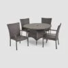 Grant 5pc Wicker Patio Dining Set- Brown - Christopher Knight Home -Outdoor Furniture Store GUEST 521347fb 0f07 4cd0 a691 363e2871c956