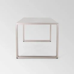 Navan Rectangle Aluminum 70" Dining Table Silver - Christopher Knight Home -Outdoor Furniture Store GUEST 53c910d5 f5de 439a ad76 bb61a5129576