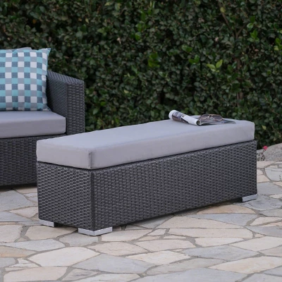 Santa Rosa Wicker Outdoor Patio Bench - Christopher Knight Home 3 Santa Rosa Wicker Outdoor Patio Bench - Christopher Knight Home