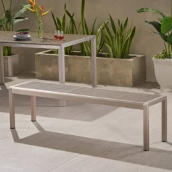 Cape Coral Aluminum Modern Dining Bench - Christopher Knight Home 11 Cape Coral Aluminum Modern Dining Bench - Christopher Knight Home -Outdoor Furniture Store GUEST 557598f1 c8b9 44d1 92c6 8f80ef2522a5