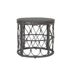 Bruce Outdoor Round Wicker Side Table Gray - Christopher Knight Home 13 Bruce Outdoor Round Wicker Side Table Gray - Christopher Knight Home -Outdoor Furniture Store GUEST 569a90a6 dd8c 4741 b0da c3dde48a7bfd