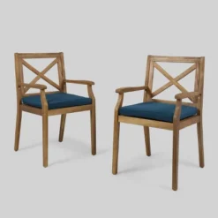 Perla 2pk Acacia Wood Patio Dining Chair - Christopher Knight Home -Outdoor Furniture Store GUEST 56b73c39 9929 4cfe 8242 406514f36f54