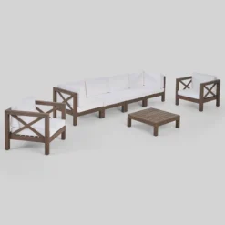 Brava 7pc Patio Conversation Set - Christopher Knight Home