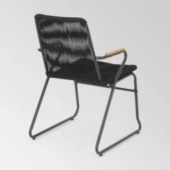 Moonstone Set Of 2 Rope Weave Modern Club Chairs - Black - Christopher Knight Home -Outdoor Furniture Store GUEST 59cb02e4 9ce5 4f55 9f1d f44807cd985b