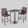 Lala 3pc Square Wicker Patio Bar Set - Brown - Christopher Knight Home -Outdoor Furniture Store GUEST 5a6dfbe6 8f8c 432b 855a b8e715c06977