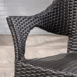 Louisa 3pc Acacia & Wicker Bistro Set - Gray - Christopher Knight Home -Outdoor Furniture Store GUEST 5b9dc851 1533 423b a6c3 63205955d89f