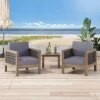 Linwood 2pk Outdoor Acacia Wood Club Chairs With Wicker Accents - Gray/Dark Gray - Christopher Knight Home -Outdoor Furniture Store GUEST 61895442 1588 4495 9423 9c2e6dcfa9cd