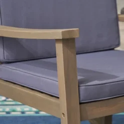 Candel Acacia Wood Patio Rocking Chair Gray/Dark Gray - Christopher Knight Home -Outdoor Furniture Store GUEST 61bab4fe ceff 437e 93f8 3df68dec7f73 1