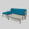 5pc Santa Ana Acacia Wood Patio Sofa Sectional Set - Christopher Knight Home -Outdoor Furniture Store GUEST 62271c6d 683a 4242 b9f3 0edbbf374c01