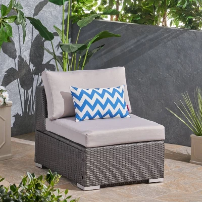 Santa Rosa Wicker Patio Accent Chair - Gray - Christopher Knight Home 3 Santa Rosa Wicker Patio Accent Chair - Gray - Christopher Knight Home