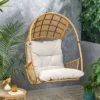 Malia Outdoor Wicker Hanging Chair (Stand Not Included) Brown/Beige - Christopher Knight Home 2 Malia Outdoor Wicker Hanging Chair (Stand Not Included) Brown/Beige - Christopher Knight Home -Outdoor Furniture Store GUEST 63d1de1b 0948 4945 917a 3dc4ad936fc8