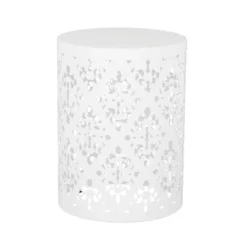 2pk Mathena Outdoor Round Iron Side Tables White - Christopher Knight Home -Outdoor Furniture Store GUEST 65179b16 a18c 477e 83b6 a7c48ec9b386