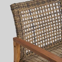 Hampton Wicker Loveseat - Natural/Gray - Christopher Knight Home -Outdoor Furniture Store GUEST 66231694 51a9 42ba b5ab f57434cdec1c 1