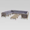 Brava 12 Pc Acacia Sectional Sofa And Table Set - Gray/Dark Gray - Christopher Knight Home 2 Brava 12 Pc Acacia Sectional Sofa And Table Set - Gray/Dark Gray - Christopher Knight Home -Outdoor Furniture Store GUEST 6aeee450 a7ef 4de2 8d41 a12599143c99