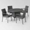 Pala 5pc Wicker Contemporary Dining Set Gray - Christopher Knight Home -Outdoor Furniture Store GUEST 6d30fe56 c151 44af bc56 d4311e073817
