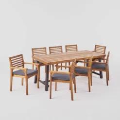 Atlantic 9pc Acacia Wood Dining Set - Christopher Knight Home 14 Atlantic 9pc Acacia Wood Dining Set - Christopher Knight Home -Outdoor Furniture Store GUEST 6de2ebd7 dae3 4212 9398 bb7018c5b089
