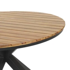 Soto Round Outdoor Acacia Wood Dining Table Teak/Black - Christopher Knight Home -Outdoor Furniture Store GUEST 6e99ff0d 92fb 442a ba1e d61a5587fdf2