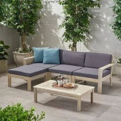 5pc Santa Ana Acacia Wood Patio Sofa Sectional Set - Christopher Knight Home 18 5pc Santa Ana Acacia Wood Patio Sofa Sectional Set - Christopher Knight Home -Outdoor Furniture Store GUEST 700b08e3 ffac 451a 8c20 404bd4a62923