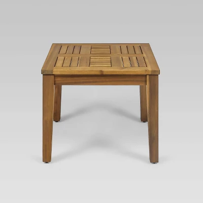 3pc Hampton Wood And Wicker Patio Set - Christopher Knight Home 6 3pc Hampton Wood And Wicker Patio Set - Christopher Knight Home - Image 4