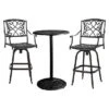 Santa Maria 3-piece Cast Aluminum Patio Bistro Bar Set - Copper - Christopher Knight Home -Outdoor Furniture Store GUEST 734c6b8e 7947 4dee a0ba 52e7eef51a0b