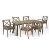 Juniper 7pc Acacia Wood Dining Set - Gray/Dark Gray - Christopher Knight Home 1 Juniper 7pc Acacia Wood Dining Set - Gray/Dark Gray - Christopher Knight Home -Outdoor Furniture Store GUEST 7370bfa5 2414 49d6 bf48 0a63329829c7