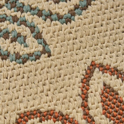 7'10" X 10' Degarmo Medallion Outdoor Rug Ivory - Christopher Knight Home 6 7'10" X 10' Degarmo Medallion Outdoor Rug Ivory - Christopher Knight Home - Image 4