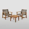3pc Hampton Wood And Wicker Patio Set - Christopher Knight Home 2 3pc Hampton Wood And Wicker Patio Set - Christopher Knight Home -Outdoor Furniture Store GUEST 76556579 9345 4c2a a4d0 e81167627efa