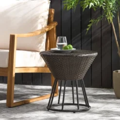 Crete Round Wicker Outdoor Side Table - Christopher Knight Home -Outdoor Furniture Store GUEST 770dbbea 6656 42d6 9e93 32b30ac55ad1