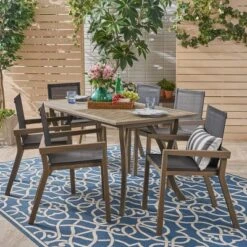 O'Shanter 7pc Acacia Dining Set - Christopher Knight Home -Outdoor Furniture Store GUEST 77831d5a 913e 46b7 8204 aa8f2e018e70