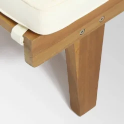 Ariana 3pc Acacia Wood Chaise Lounge Set - Teak/Cream - Christopher Knight Home -Outdoor Furniture Store GUEST 78da9afa 7181 49e8 9055 36ef080281cb