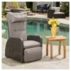 Ostia Wicker Outdoor Recliner With Cushion - Brown - Christopher Knight Home 2 Ostia Wicker Outdoor Recliner With Cushion - Brown - Christopher Knight Home -Outdoor Furniture Store GUEST 7c28bd1f e0bd 49d0 a70a 0004418c7c81