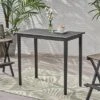 Polaris Acacia Wood Rectangle Bar Table Dark Gray - Christopher Knight Home -Outdoor Furniture Store GUEST 7c685ada 727d 4369 ab7a 979af3ea8521