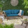 Ottavio Outdoor Acacia Wood Expandable Daybed With Cushions - Dark Teal/Gray - Christopher Knight Home -Outdoor Furniture Store GUEST 7da87319 df05 49c0 9491 84e3d92eaca5
