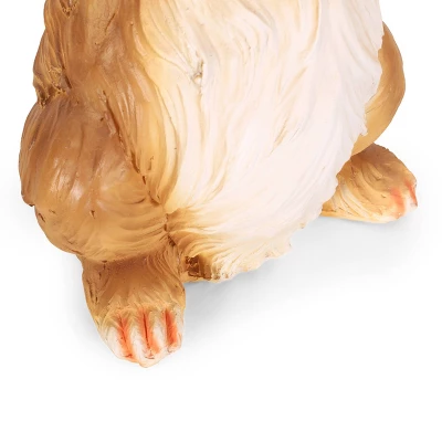 24" Concrete Hogeland Outdoor Rabbit Garden Statue - White And Brown - Christopher Knight Home 11 24" Concrete Hogeland Outdoor Rabbit Garden Statue - White And Brown - Christopher Knight Home - Image 9