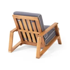 Paloma 2pk Outdoor Acacia Wood Club Chairs With Cushions - Teak/Dark Gray - Christopher Knight Home -Outdoor Furniture Store GUEST 821efdef 9879 49e1 b10d facc85124aa1