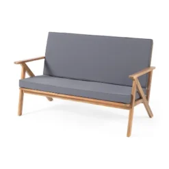 Panama 8pc Acacia Wood Chat Set With Coffee Table - Teak/Dark Gray - Christopher Knight Home -Outdoor Furniture Store GUEST 82a6f864 3920 40a9 98aa f904660980ea