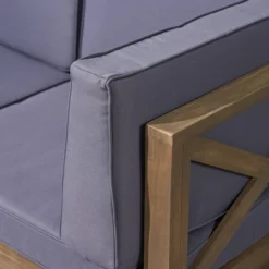 Comores 12pc Acacia U-Shaped Sectional Sofa Set With Fire Pit - Gray/Dark Gray - Christopher Knight Home -Outdoor Furniture Store GUEST 8579486d ea38 42b7 af17 7cdbaa81c7fa