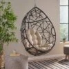 Cayuse Wicker Tear Drop Hanging Chair - Brown/Tan - Christopher Knight Home -Outdoor Furniture Store GUEST 858b0dcf 48a6 49ea 97ee 5246d615ad40