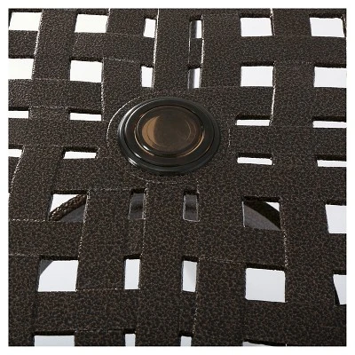 Phoenix Square Cast Aluminum Table - Hammered Bronze - Christopher Knight Home 3 Phoenix Square Cast Aluminum Table - Hammered Bronze - Christopher Knight Home