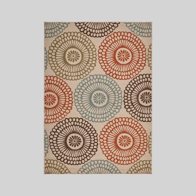 Seastar Medallion Outdoor Rug Ivory - Christopher Knight Home 8 Seastar Medallion Outdoor Rug Ivory - Christopher Knight Home - Image 6
