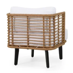 Nic Outdoor Wicker Club Chair With Cushion - Light Brown/White - Christopher Knight Home 11 Nic Outdoor Wicker Club Chair With Cushion - Light Brown/White - Christopher Knight Home -Outdoor Furniture Store GUEST 8b2542d5 6233 4790 835e 4e4931c15406