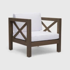 Brava Acacia Wood Club Chair - Christopher Knight Home -Outdoor Furniture Store GUEST 8c39a100 06bb 4ba3 bdf2 90b82f85d5ba